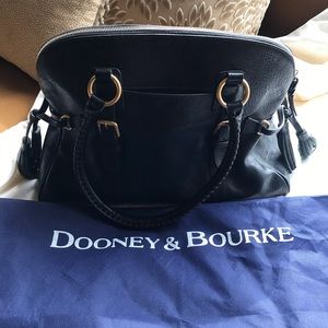 Dooney & Bourke Black Leather Shoulder Satchel